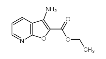 3-AMINO-FURO[2,3-B]PYRIDINE-2-CARBOXYLIC ACID ETHYL ESTER Structure