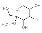 2-(hydroxymethyl)-2-methoxy-oxane-3,4,5-triol结构式