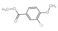 3-氯-4-甲氧基苯甲酸甲酯结构式