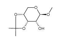 methyl 3,4-O-isopropylidene-β-D-ribopyranoside结构式