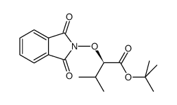 (2R)-A-[(1,3-二氢-1,3-二氧代-2H-异吲哚-2-基)氧基]-丁酸-1,1-二甲基乙酯结构式