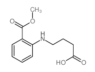 4-[(2-methoxycarbonylphenyl)amino]butanoic acid结构式