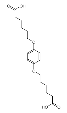 6-[4-(5-carboxypentoxy)phenoxy]hexanoic acid Structure