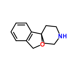 3H-螺[2-苯并呋喃-1,4'-哌啶]结构式