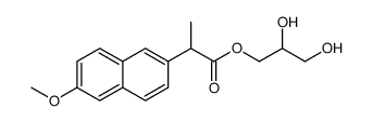 2,3-dihydroxypropyl 2-(6-methoxynaphthalen-2-yl)propanoate Structure