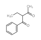 2-ethyl-1-phenyl-butane-1,3-dione structure