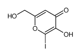 3-hydroxy-6-(hydroxymethyl)-2-iodopyran-4-one结构式