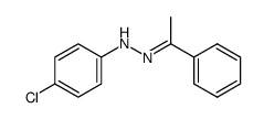 2-(4-chlorophenyl)-1-(1-phenylethylidene)hydrazine结构式