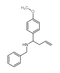 N-benzyl-1-(4-methoxyphenyl)but-3-en-1-amine结构式