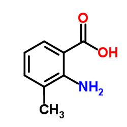 2-氨基-3-甲基苯甲酸结构式