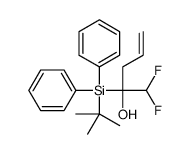 2-[tert-butyl(diphenyl)silyl]-1,1-difluoropent-4-en-2-ol Structure