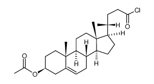 (3β)-3-(acetyloxy)chol-5-en-24-oyl chloride Structure