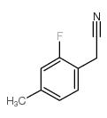 2-氟-4-甲基苯乙腈结构式