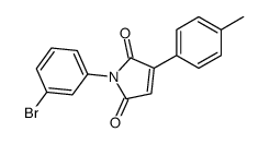 1-(3-bromophenyl)-3-(4-methylphenyl)pyrrole-2,5-dione结构式