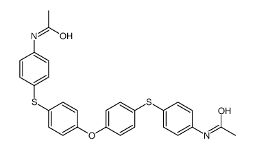 N-[4-[4-[4-(4-acetamidophenyl)sulfanylphenoxy]phenyl]sulfanylphenyl]acetamide Structure