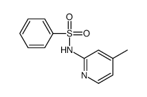 N-(4-甲基-2-吡啶基)苯磺酰胺结构式
