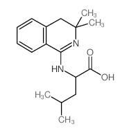 N-(3,3-Dimethyl-3,4-dihydroisoquinolin-1-yl)leucine结构式