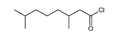(+/-)-Dihydrocitronellic acid chloride Structure
