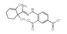 Ethanone, 1-(1,2-dimethyl-2-cyclohexen-1-yl)-,2-(2,4-dinitrophenyl)hydrazone Structure