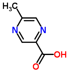 5-Methyl-2-pyrazinecarboxylic acid Structure