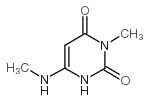 3-甲基-6-甲基氨基尿嘧啶结构式
