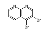3,4-Dibromo-1,8-naphthyridine结构式