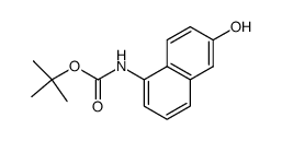 N-boc-1-amino-6-hydroxynaphthalene结构式