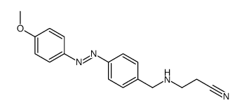 3-[[4-[(4-methoxyphenyl)diazenyl]phenyl]methylamino]propanenitrile结构式
