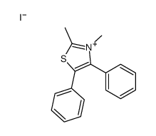 2,3-dimethyl-4,5-diphenyl-1,3-thiazol-3-ium,iodide结构式