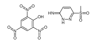 6-methylsulfonylpyridazin-3-amine,2,4,6-trinitrophenol Structure