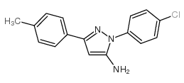 1-(4-氯苯基)-3-(对甲苯基)-1H-吡唑-5-胺结构式