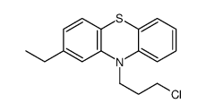 10-(3-chloropropyl)-2-ethylphenothiazine结构式