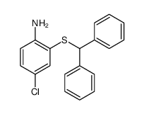 2-benzhydrylsulfanyl-4-chloroaniline结构式