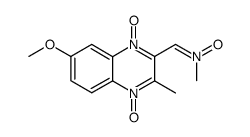 6-methoxy-2-methyl-3-[(methyl-oxy-imino)-methyl]-quinoxaline 1,4-dioxide Structure