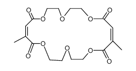 9,12-Dimethyl-1,4,7,12,15,18-hexaoxacyclodocosa-9,20-dien-8,11,19,22-tetraon结构式