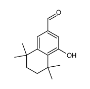 4-hydroxy-5,5,8,8-tetramethyl-5,6,7,8-tetrahydro-2-naphthalene carbaldehyde Structure