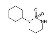 2-cyclohexyl-1,2,6-thiadiazinane-1,1-dioxide结构式