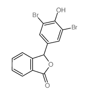 3-(3,5-dibromo-4-hydroxy-phenyl)-3H-isobenzofuran-1-one结构式
