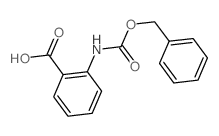 2-phenylmethoxycarbonylaminobenzoic acid结构式