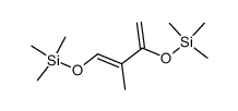 (E)-2-methyl-1,3-bis(trimethylsiloxy)-buta-1,3-diene结构式