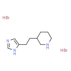 3-[2-(1H-IMIDAZOL-4-YL)-ETHYL]-PIPERIDINE 2HBR Structure