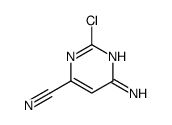 6-amino-2-chloropyrimidine-4-carbonitrile structure