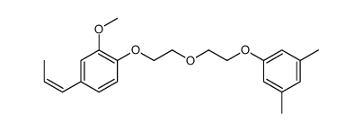 1-[2-[2-(3,5-dimethylphenoxy)ethoxy]ethoxy]-2-methoxy-4-[(E)-prop-1-enyl]benzene Structure