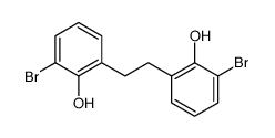 2-bromo-6-[2-(3-bromo-2-hydroxyphenyl)ethyl]phenol结构式