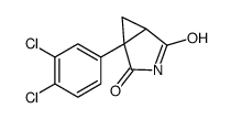 1-(3,4-二氯-苯基)-3-氮杂双环[3.1.0]己烷-2,4-二酮结构式