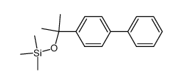 (1-biphenyl-4-yl-1-methyl-ethoxy)trimethylsilyl ether结构式
