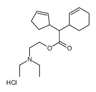 2-(diethylamino)ethyl 2-cyclohex-2-en-1-yl-2-cyclopent-2-en-1-ylacetate,hydrochloride结构式