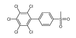 1,2,3,4,5-pentachloro-6-(4-methylsulfonylphenyl)benzene Structure