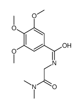 N-[2-(dimethylamino)-2-oxoethyl]-3,4,5-trimethoxybenzamide结构式