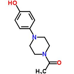 1-Acetyl-4-(4-hydroxyphenyl)-piperazine Structure